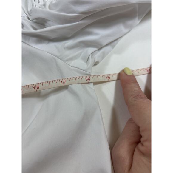 7 For All Mankind Off Shoulder Top White Small - Picture 4 of 10